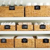Talented Kitchen 8 Pack Metal Basket Labels Clip On Holders with 70 Household, Bathroom, Linen Closet Labels for Storage Bins, Black - 2 of 4