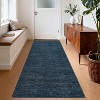 Washable Runner Rug – Non-Slip Minimalist Accent Rug for Hallway, Kitchen & Laundry, Soft, Low Pile, Solid Color - 3 of 4
