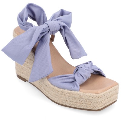 Journee Collection Womens Surria Espadrille Platform Wedge Sandals
