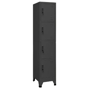 VidaXL Locker Cabinet Anthracite 15 in.x17.7 in.x70.9 in. Steel - 1 of 4