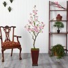 Nearly Natural 5-ft Cherry Blossom Artificial Tree in Decorative Planter - 3 of 4