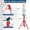 V-Head Pipe Stand, 2500 Lbs Capacity Pipe Jack Stand Fits 1/2" to 12" Pipes, Heavy-Duty Construction, 20"-37" Adjustable Height Folding Jack Stand - 2 of 4