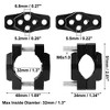 Unique Bargains Motorcycle Bike Light Lamp Holder Handlebar Mount Bracket Clamp Black - 3 of 4