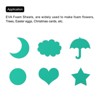 Unique Bargains EVA Flexible DIY Craft Embellishments Foam Sheets 5 Pcs 19.7" x 17.7" Dark Green - 4 of 4