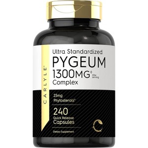 Carlyle Pygeum Africanum Standardized 1300mg | 240 Capsules - 1 of 3