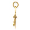 Black Bow Jewelry 14k Yellow Gold 3D Moveable Scissors Charm - 2 of 4