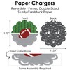 Big Dot of Happiness End Zone - Football - Baby Shower or Birthday Party Paper Charger and Table Decorations - Chargerific Kit - Place Setting for 8 - 3 of 4