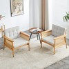Hard Wood Modern Sofa with Minimalist High Rebound Sponge Decoration Sofa Cushion for Living Room Bedroom - 2 of 4