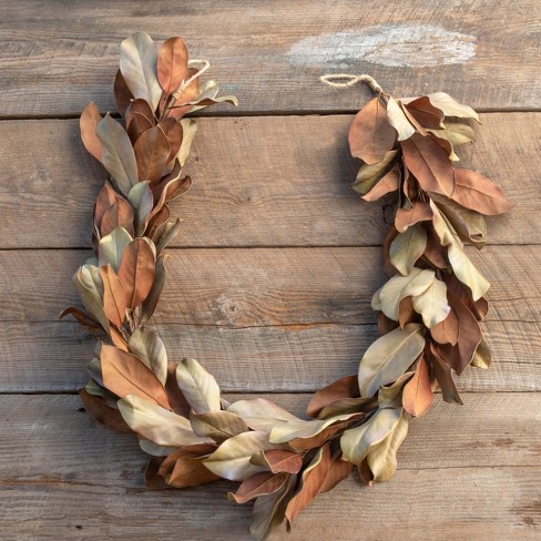 Park Hill Collection Dried-Look Magnolia Leaf Garland - image 1 of 2