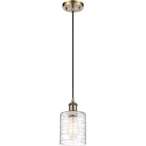 Cobbleskill - 1 Light Cord Hung Mini Pendant In Industrial Style-8 Inches Tall and 5 Inches Wide - 1 of 1