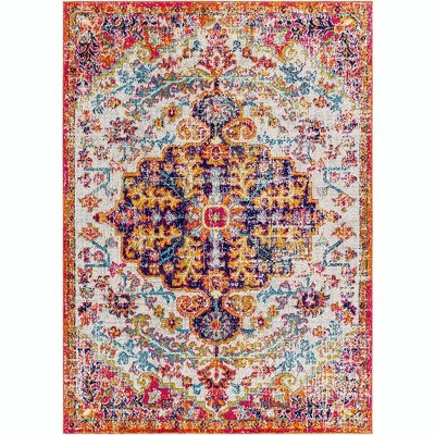 Mark & Day Olivia 5'3"x7'3" Rectangle Woven Indoor Area Rugs Neon Pink