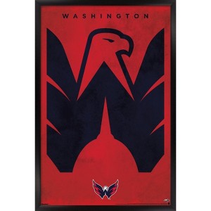 Trends International NHL Washington Capitals - Logo 25 Framed Wall Poster Prints - 1 of 4
