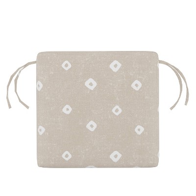 Skyline Furniture 18"x18" Outdoor Chair Cushion Tamara Natural: Fade-Resistant Patio Comfort