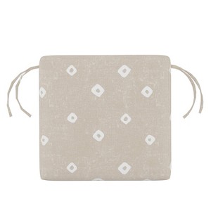 Skyline Furniture 18"x18" Outdoor Chair Cushion Tamara Natural: Fade-Resistant Patio Comfort - 1 of 4