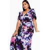 CITY CHIC | Women's Plus Size Cammy Print Dress - purple - 14W - image 4 of 4