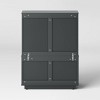 Modern Modular Kids' Bookcase Dark Gray - Pillowfort™: 4-Shelf Vertical Bookshelf, MDF Frame, 38" Height - 4 of 4