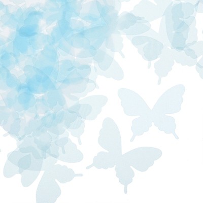 Unique Bargains Crafts DIY Wedding Organza Butterfly Ornament Appliques 20 Pcs