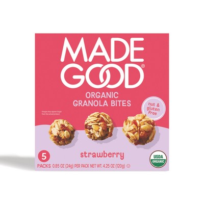 MadeGood Strawberry Granola Minis - 5ct/4.25oz