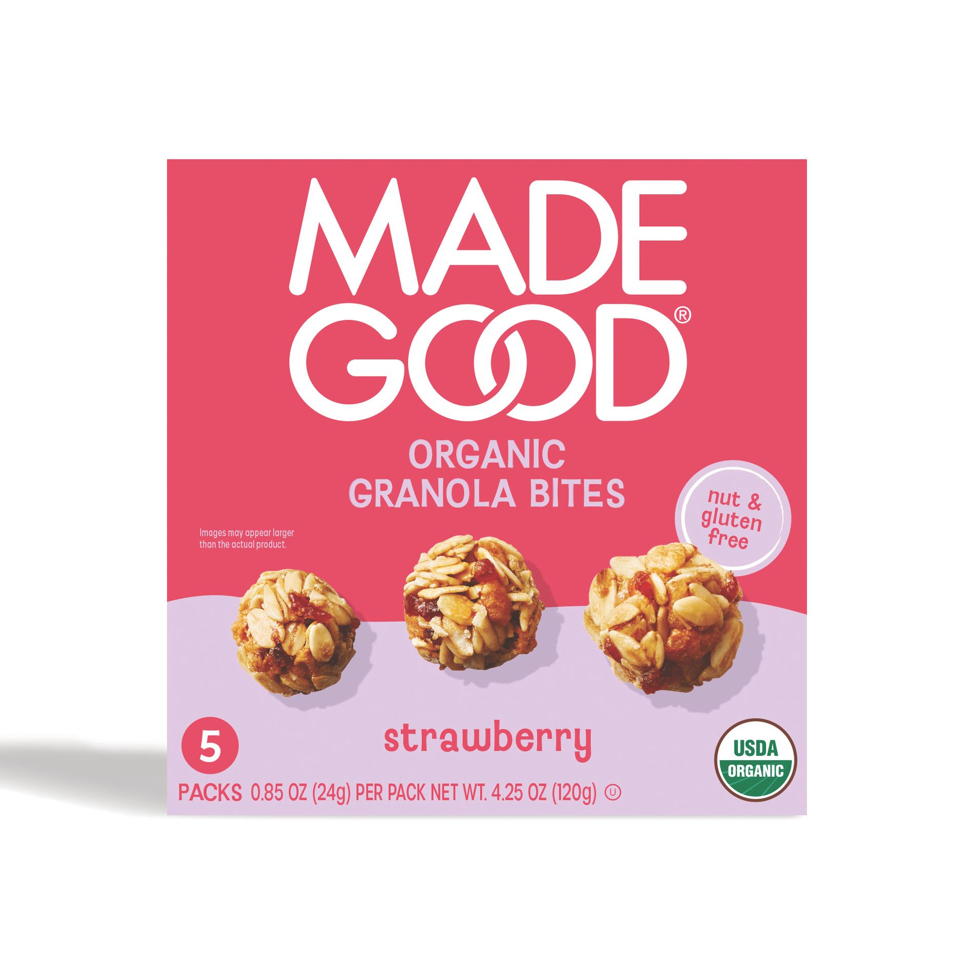 MadeGood Strawberry Granola Minis - 5ct/4.25oz
