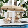 Tangkula 10FT Offset Hanging Umbrella Patio Cantilever Umbrella w/ Easy Tilt Adjustment - 2 of 4