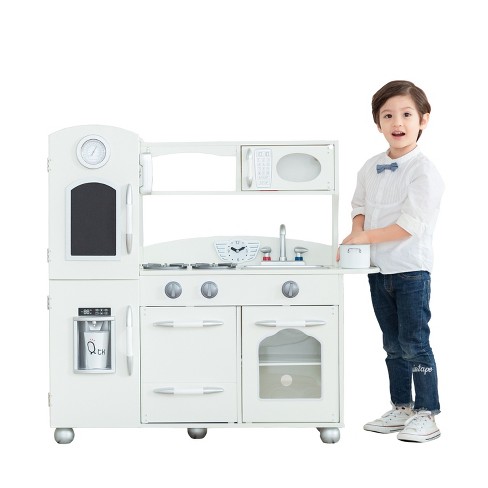 Teamson Kids - Little Chef Frankfurt Wooden Cookware Play Kitchen Accessories - Green