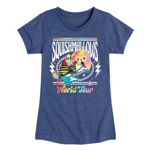 Girls' - Squishmallows - World Tour Fitted Short Sleeve Graphic T-Shirt - 1 of 4