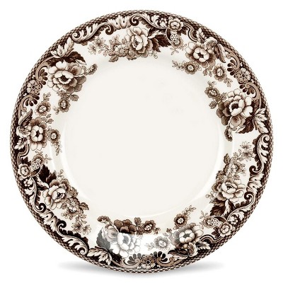 Delamere 6.5 Inch Brown Porcelain Bread and Butter Plates Set