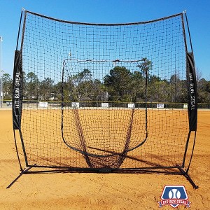 Hit Run Steal Heavy Duty Softball and Baseball Net with Carrying Bag for Batting and Pitching Practice, Outdoor Sports, and Recreation - 1 of 4