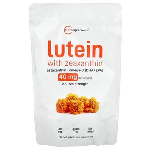 Micro Ingredients Lutein With Zeaxanthin, 240 Softgels - 1 of 2