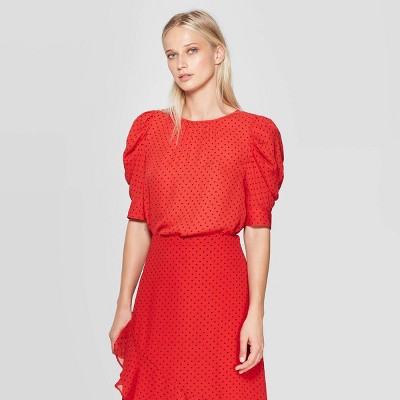 red polka dot dress target