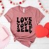 Simply Sage Market Love Yourself Heart Short Sleeve Tee - 3 of 4