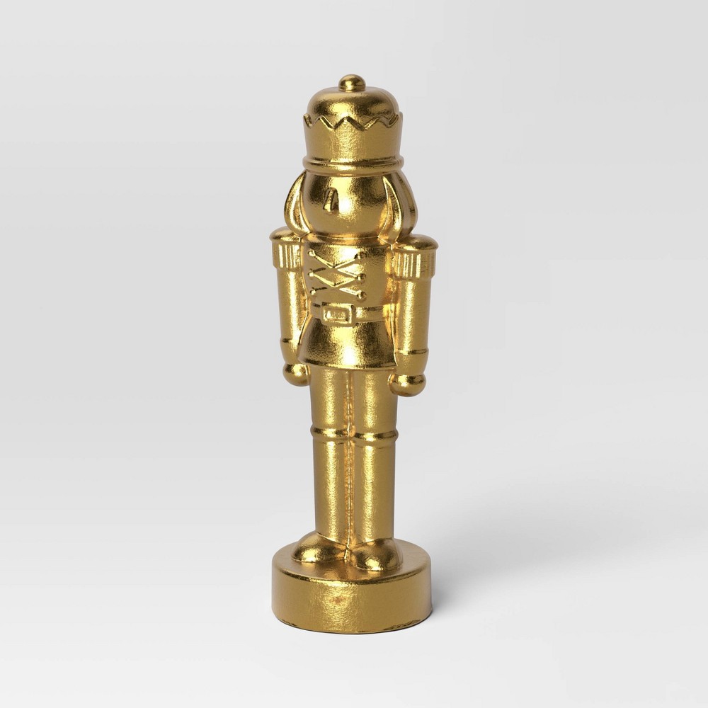 Photos - Other interior and decor Metallic Christmas Decorative Nutcracker - Wondershop™ Gold