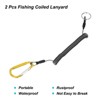 Unique Bargains Retractable Flexible Waterproof Rustproof Lanyard Safety Cord Spiral Lanyard 2 Pcs - 3 of 4