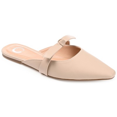 Journee Collection Womens Missie Slip On Square Toe Mules Flats
