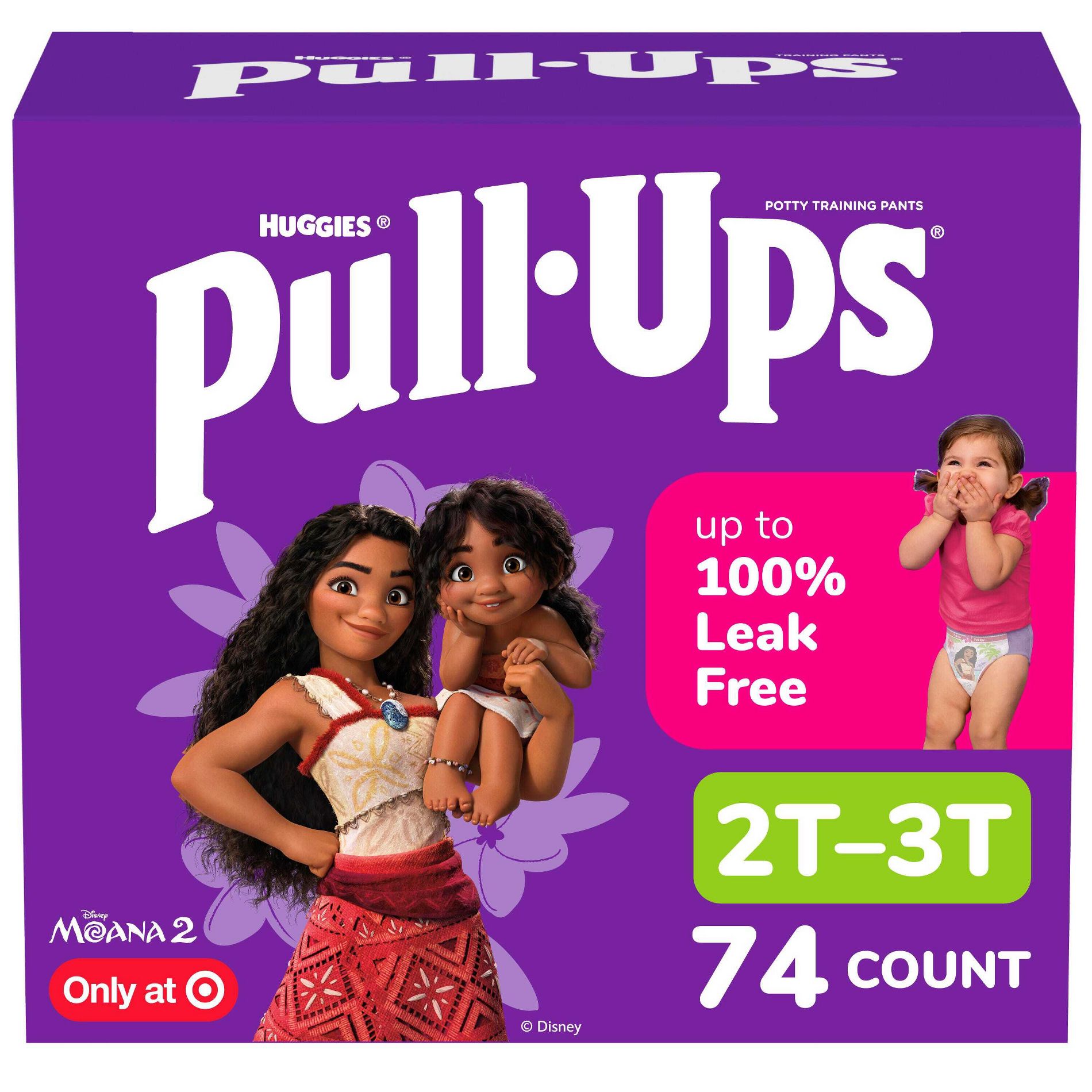 Pull-Ups Girls' Learning Designs Training Pants - Size 2T-3T - 74ct