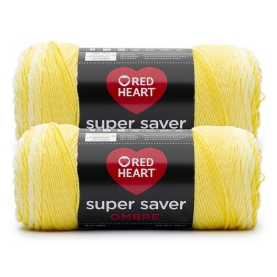 Red Heart Super Saver Yarn 12 Pack-Sunny