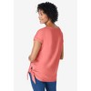 Woman Within Plus Size Side Tie Knit Tee - 3 of 4