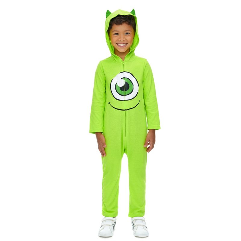 Disney Pixar Monsters Inc. Mike Zip Up Cosplay Coverall Toddler , 3 of 8