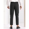 INSPIRE CHIC Men's Dress Pants Slim Fit Flat Front Work Office Tapered Chino Pants - 3 of 4