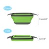 Unique Bargains Collapsible Colander Silicone Square Foldable Strainer Space Saving - image 3 of 4