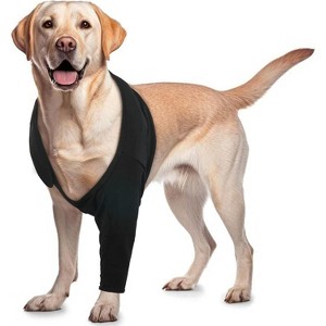 Dog Surgery Leg Sleeve Front Right Left Leg, Pet Prevent Licking Wound Elbow Knee Protector Alternative ACL CCL Arthritis Joint Care Dog Recovery Suit - 1 of 4