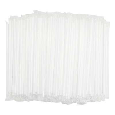 Boardwalk Flexible Wrapped Straws, 7 3/4, White, 500/Pack, 20 Packs/Carton