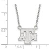 Black Bow Jewelry 14k White Gold Texas A&M Aggies NCAA Necklace 18 Inch - 2 of 4