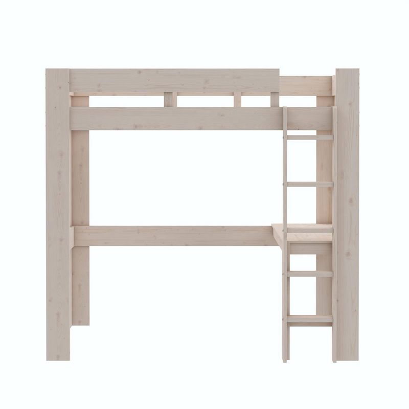 Twin Jaymee Kids' Wood Loft Bed with Desk - Dorel Home Products, 2 of 10