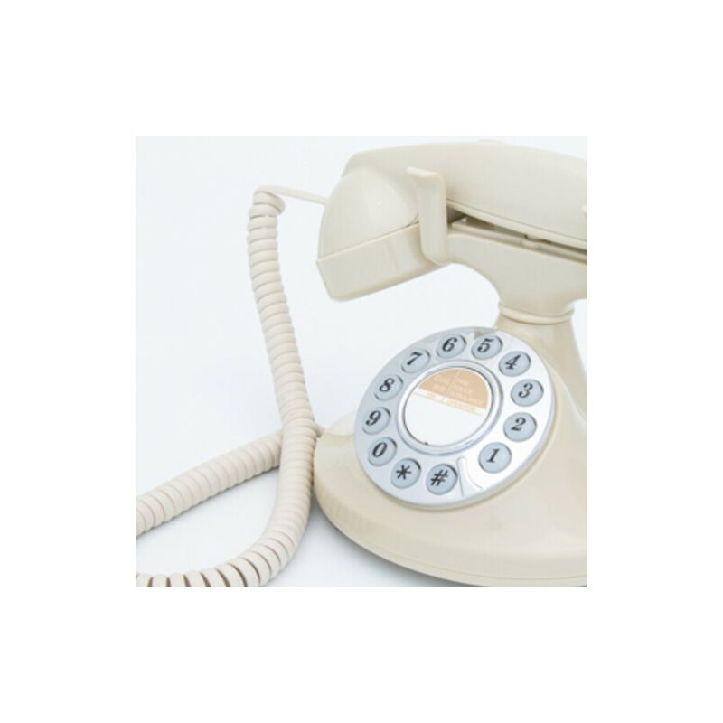 GPO Retro GPOPRLPBCR Pearl Classic Desktop Push Button Telephone - Cream, 4 of 7