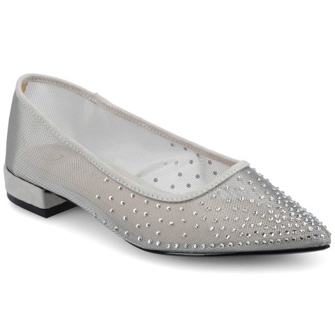 Обувь Journee Collection Journee Women's Gracelynn Evening Ballet Flats, Silver 12