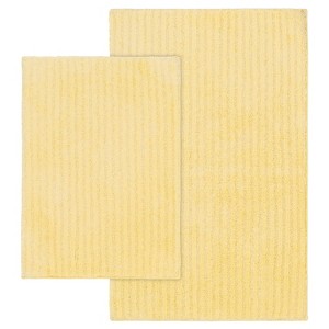 2pc Sheridan Plush Washable Nylon Bath Rug Set - Garland - 1 of 4