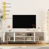 68" Modern TV Stand with Power Outlet for TV Up To 79 In, Entertainment Center With Storage Doors, TV Console Media Cabinet For Living Room Bedroom - 4 of 4