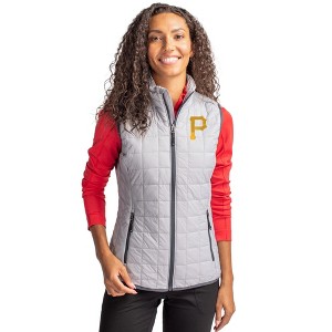 Pittsburgh Pirates Cutter & Buck Rainier PrimaLoft® Womens Eco Insulated Full Zip Puffer Vest - 1 of 1