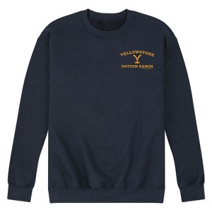 Men's - Yellowstone - Yellowstone Y Dutton Ranch Logo Graphic Fleece Sweatshirt - 1 of 4